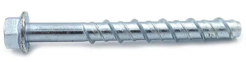 Miniatura 3 de CONFAST LDC383 3/8" x 3" Tornillo de concreto de gran diámetro galvanizado para anclaje a mampostería, ladrillo o bloque (25 por caja)