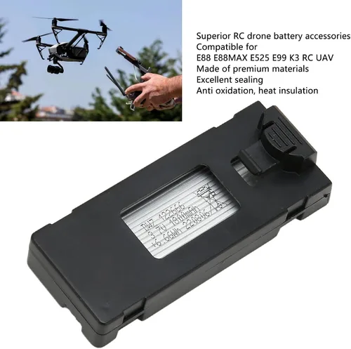 Miniatura 5 de Sanpyl Batería de litio de 7.4V 1200mAh para E520 E520S, compatibilidad perfecta, rendimiento superior (negro)