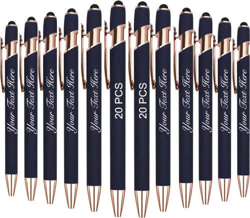 Miniatura 31 de 10 bolígrafos personalizados con nombre y texto para mujeres y hombres, bolígrafos personalizados con grabado gratis, regalos para negocios