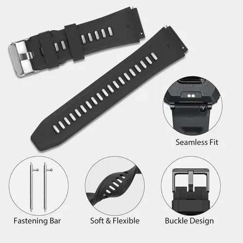 Miniatura 4 de WalkerFit Correa de reloj inteligente de 0.866 in, para CARBINOX Blaze/Edge/Vortex, compatible con AMAZTIM M2/T3/M3 Ultra/M3/T2/M3E, correas