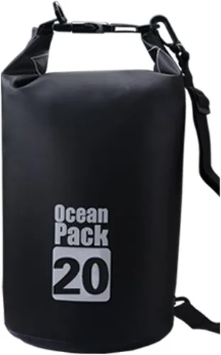 Bolsa seca flotante impermeable Bear Outdoor, para canotaje, kayak, senderismo, snowboard, acampada, rafting, pesca y excursionismo Negro
