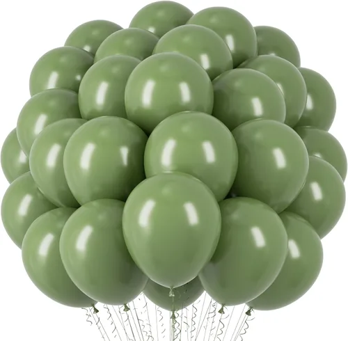 Miniatura 157 de Voircoloria - Globos azul bebé claro, paquete de 66 globos de 12 pulgadas de látex para fiestas para niños y niñas, para cumpleaños, baby shower, 16