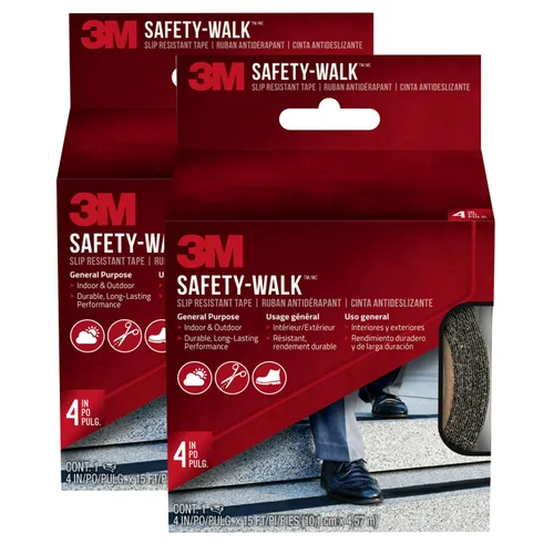 Miniatura 6 de 3M Cinta antideslizante Safety-Walk, 4 pulgadas x 15 pies, cinta antideslizante, se adhiere sin arrugas, curvatura, desgarros, encogimiento