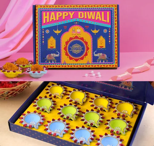 Miniatura 2 de Indotribe 12 piezas de diyas de 3 pulgadas para Pooja Clay Diya para decoraciones de Diwali para decoración del hogar, regalos de regreso