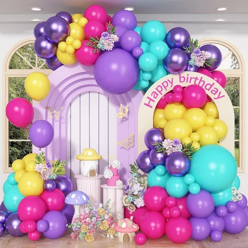 Miniatura 12 de Kit de arco de guirnalda de globos de Año Nuevo, globos de estrella de explosión negros y dorados, globos de estrella de explosión negra perla
