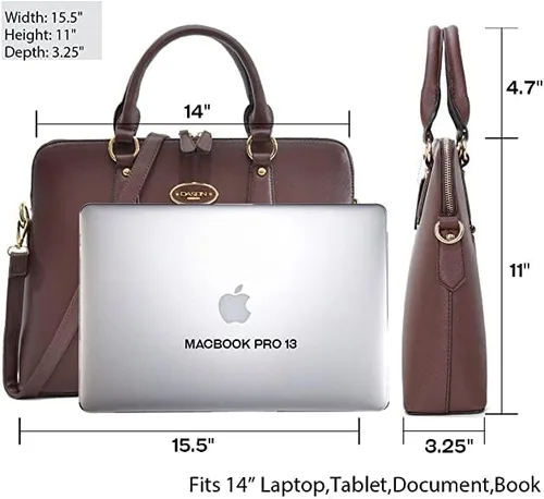 Miniatura 3 de Dasein Bolsos de mano de dos tonos para mujer, bolso de trabajo de hombro