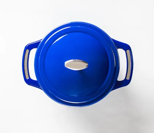 Miniatura 6 de Horno Holandés Esmaltado de Hierro Fundido de 4.5 Qt de Lodge USA - Utensilio de Cocina de Hierro Fundido - Olla Holandesa con Tapa Esmaltada