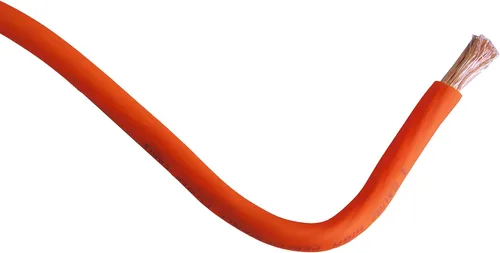 Miniatura 5 de Cable de alimentación RD True calibre 4 AWG CCA de 25 pies naranja y cable de batería de tacto suave de tierra negra de 25 pies, sistema estéreo