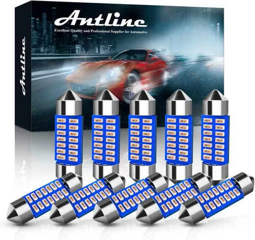Miniatura 25 de Antline 6614 6641 6612F 6615 F30-WHP TS-14V1CP Bombilla LED de 1.142 in 1.14 pulgadas, amarillo ámbar, superbrillante, Canbus, libre de errores, 12