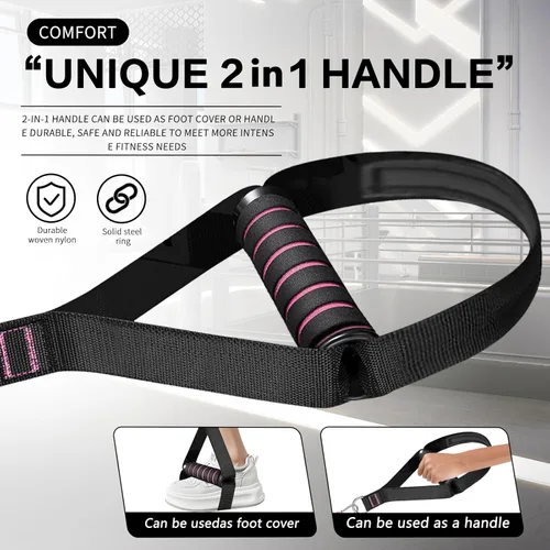 Miniatura 9 de BBTOPS Kit de barra de pilates con bandas de resistencia, barra de ejercicio de equipo de pilates con rodillo de abdominales para entrenamiento