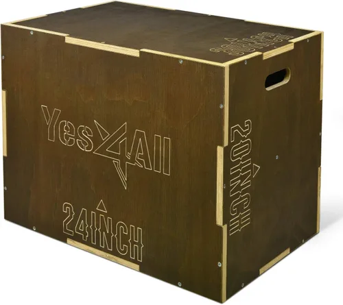 Miniatura 15 de Yes4All Plyo Box, 3-in-1 Wooden Box Jump for Home Gym, Lunges, Squats, Dips