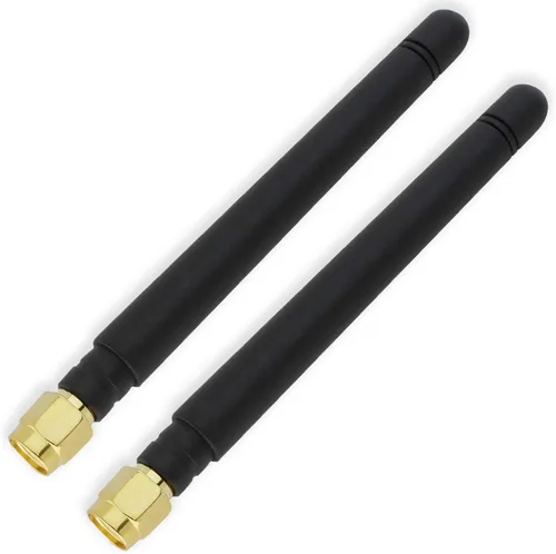 Miniatura 9 de Antena macho SMA - Antena omnidireccional de 850-1900 MHz, conector tipo L/recto, ganancia de 2,5 dBi, GSM CDMA WCDMA (recto - 1 unidad)