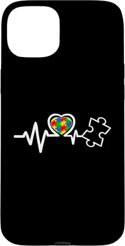 Miniatura 9 de Heart Puzzle Piece Heartbeat Cool Autism Awareness Case for iPhone 16