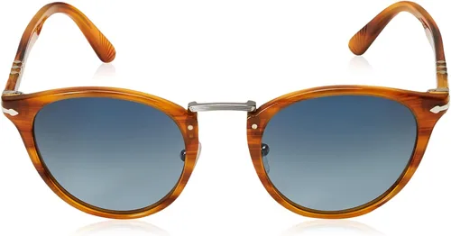 Miniatura 2 de Persol PO3108S - Gafas de sol redondas, Rayas AzulNaranja