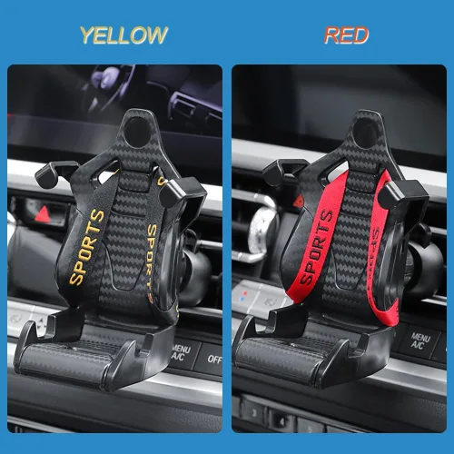 Miniatura 6 de Soporte universal para teléfono celular para asiento de carreras, soporte universal para teléfono inteligente, ajuste universal para teléfonos