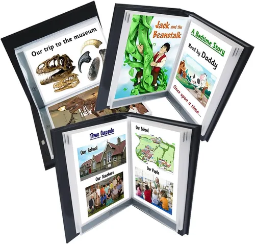Miniatura 5 de Talking Products, Álbum de fotos parlante grabable por voz. Tiempo de grabación de 6 minutos. Tapa dura y 20 páginas de 7 x 5 pulgadas. Crea tu