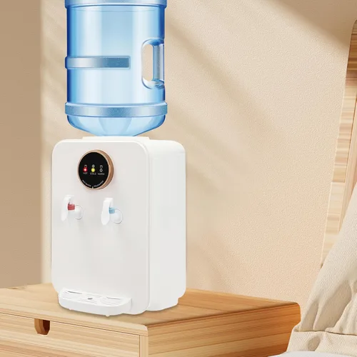 Miniatura 6 de Dispensador de agua de encimera de carga superior de 110 V, mini enfriador de agua con agua caliente, fría y a temperatura ambiente, dispensador