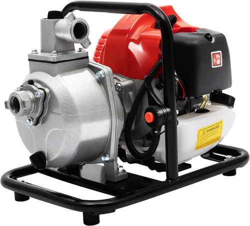 Bomba de transferencia de agua a gas de 2 tiempos, 1.7 HP, motor de gasolina de 40.2 cc, bomba de agua portátil de 1 pulgada, bombas de agua