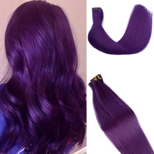 Miniatura 18 de Extensiones de cabello humano rubio con cinta, reflejos rubio ceniza y rubio platino, extensiones de cabello rubio platinado, cinta adhesiva