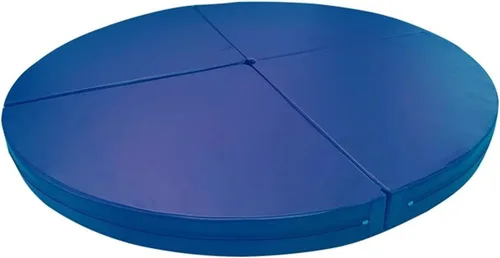 Miniatura 8 de Tapete de choque de poste – 3.9 ft/4.9 ft/5.2 ft/6.6 ft redondo plegable esterilla de baile de poste, esterillas portátiles de yoga para ejercicios