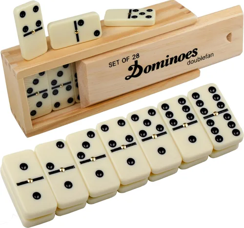 Miniatura 7 de Conjunto de dominós para adultos, juego de dominós jumbo doble 6, juego de mesa clásico para adultos y personas mayores, dominó doble seis