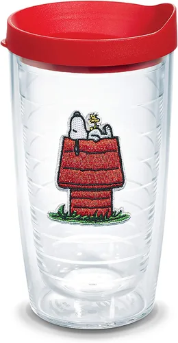 Miniatura 15 de Tervis Colección Best Buddies de Peanuts Snoopy Casa de Woodstock Hecho en Estados Unidos Vaso de viaje aislado de doble pared mantiene las bebidas