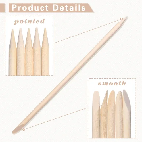 Miniatura 3 de Demissle Palitos de cera de madera para cejas, mini aplicador de depilación, labio, nariz, ceja, artesanía, pequeña espátula facial para depilación