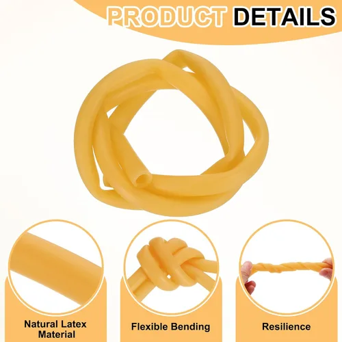 Miniatura 3 de uxcell Tubo de goma de látex natural, 1/2 pulgadas de diámetro interior x 11/16 pulgadas de diámetro exterior de 3.3 pies de diámetro exterior