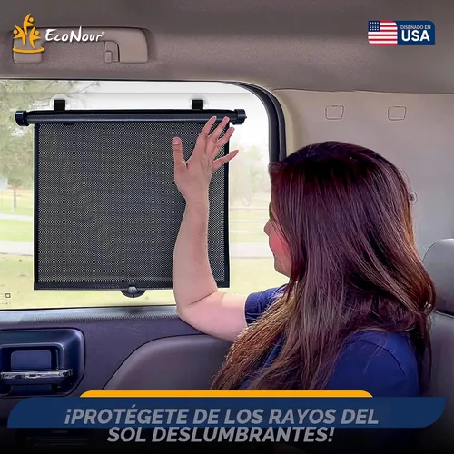Miniatura 2 de EcoNour Persianas de ventana de coche para bebé (paquete de 2) – Actualizadas Persianas para ventana lateral Viene con ventosas mejoradas