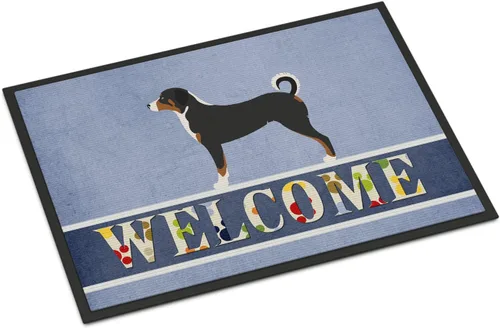 Miniatura 74 de Caroline's Treasures BB8321JMAT - Felpudo de bienvenida Berger Picard de 24 x 36 pulgadas, tapete azul para puerta delantera, para interiores
