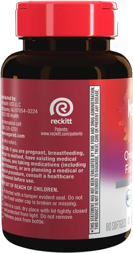 Miniatura 6 de Megared Aceite de pescado omega-3 + aceite de krill de alta absorción 500 mg cápsulas blandas, MegaRed Advanced 4 en 1 (80 unidades en una botella)
