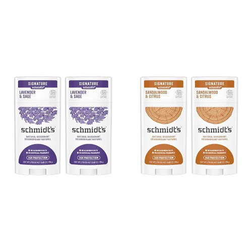 Schmidt's Desodorante natural sin aluminio para mujeres y hombres y desodorante natural sin aluminio para mujeres y hombres