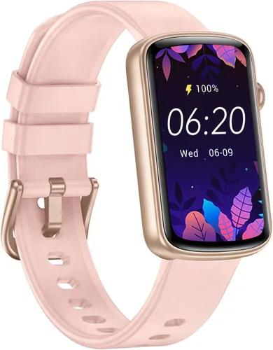 Rastreador de actividad física con monitor de frecuencia cardíaca, sueño, oxígeno en sangre, reloj delgado para mujeres y hombres, IP68, podómetro,