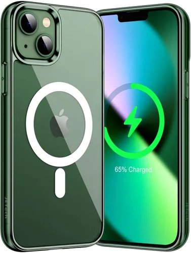 Miniatura 27 de JETech Funda magnética para iPhone 13 Pro Max de 6.7 pulgadas, compatible con carga inalámbrica MagSafe, a prueba de golpes, parte trasera Negro