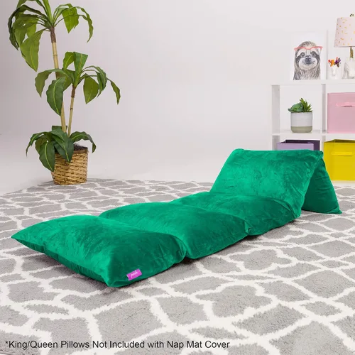 Miniatura 3 de Funda de almohada para el suelo para niños - Fundas premium para almohadas y cojines Cozy Soft - Verde azulado