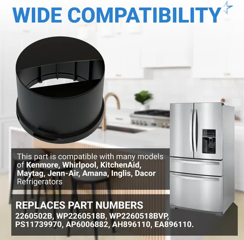 Miniatura 5 de BlueStars Reemplazo de la tapa del filtro de agua para refrigerador 2260518B 2260502B, compatible con filtros Whirlpool y Kenmore, sustituye a