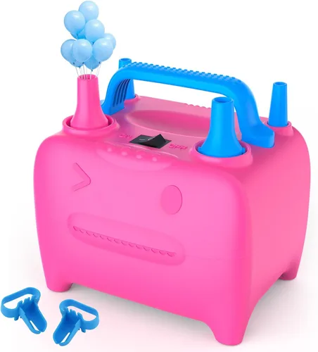Miniatura 8 de OWill Balloon Pump Electric, Balloon Inflator Electric Air Pump, Portable Dual Nozzle Balloons Air Pump Electric 600W Blow Machine for Party Verde