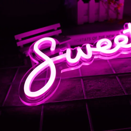 Miniatura 3 de Letrero de neón con 16 luces LED para decoración de fiesta de cumpleaños de 16 años, regalo perfecto para ceremonia de mayoría de edad, también se