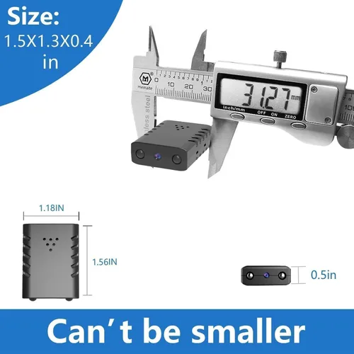 Miniatura 2 de Mini cámara 4K HD, visión nocturna HD para niñera en casa, cámara inalámbrica WiFi más pequeña con detección de movimiento, control de aplicaciones
