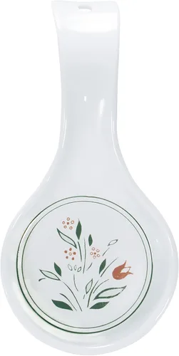 Miniatura 12 de Corelle Coordinates by Reston Lloyd - Soporte de cuchara doble de melamina, hoja de bambú