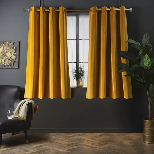 Miniatura 21 de Juego de 2 paneles de cortinas de terciopelo negro, cortinas súper suaves con ojales para decoración de sala de estar y dormitorio, reducción