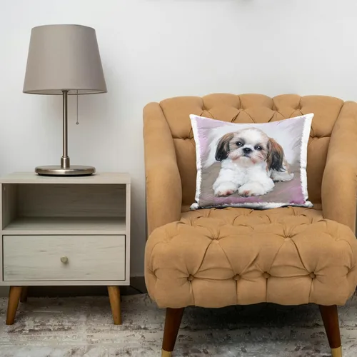 Miniatura 3 de 3dRose pc_4807_1 Funda de almohada Shih Tzu Puppy, 16 x 16