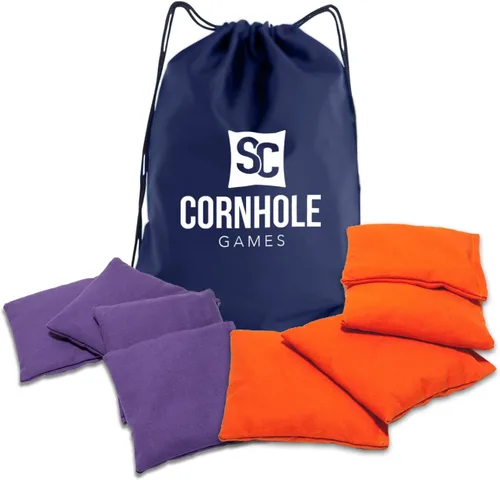 Miniatura 28 de Bolsas de cornhole resistentes al clima (juego de 8) - Tamaño/peso profesional de regulación (16 oz) - Uso en tableros de cornhole profesionales