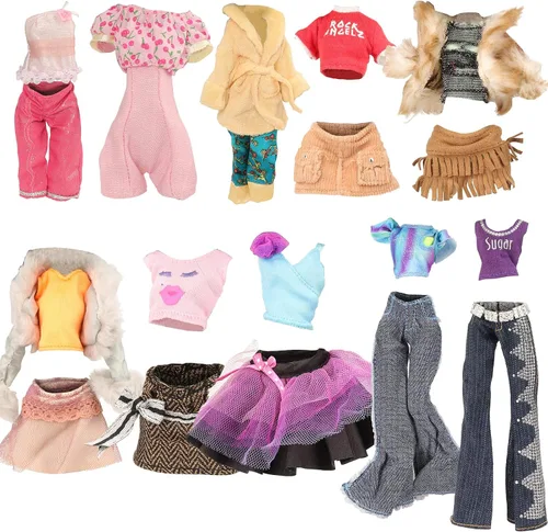 Miniatura 4 de BARWA 6 juegos de ropa de muñeca y 6 zapatos para muñecas Monster Girl de 11 pulgadas, accesorios de moda, trajes casuales y pantalones