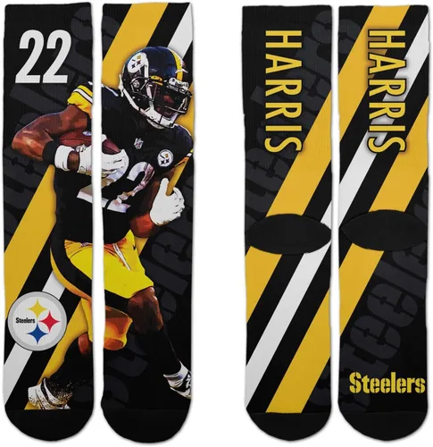 Miniatura 7 de For Bare Feet NFL Adult Player Stripe Sock - Premium Quality Poly Spandex Blend - Unisex- Stay Comfortable