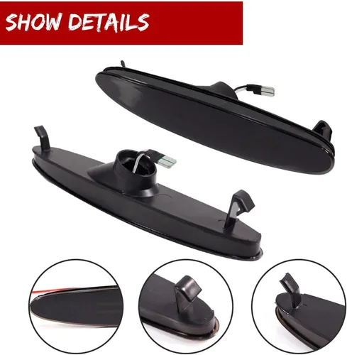 Miniatura 5 de Lente ahumada ámbar LED delantero marcador lateral luz Fender lámpara compatible con Mazda 6 Mazdaspeed6 GG GY GG1 GY1 Pieza OEM GK2A515E0A