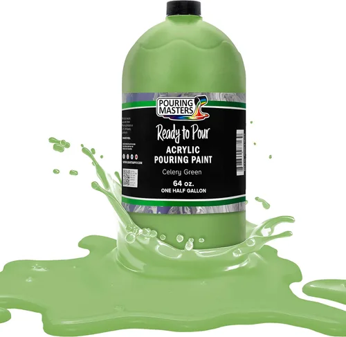 Miniatura 18 de POURING MASTERS Pintura Acrílica Roja Carmesí Lista para Verter - Premium de 8 Onzas Premezclada a Base de Agua - para Lienzo, Madera, Papel, Rojo