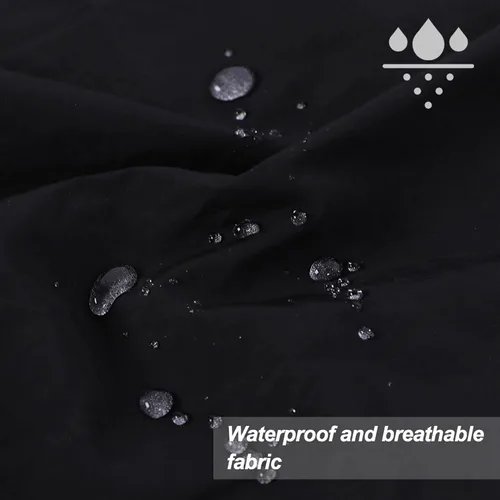 Miniatura 5 de Delantal impermeable unisex de trabajo con 4 bolsillos, delantal tipo faja, ultraligero, para chef y camarero, overol de trabajo Negro