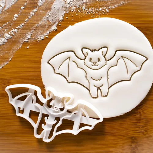 Miniatura 5 de Juego de 2 cortadores de galletas de murciélago (diseños: dormir y volar), 2 piezas - Bakerlogy