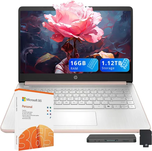 Miniatura 8 de HP Portátil con pantalla HD de 14 pulgadas (1366 x 768), Intel Celeron N4120, 1.1 GHz, memoria de 4 GB, eMMC de 128 GB, Windows 11 Home en modo S